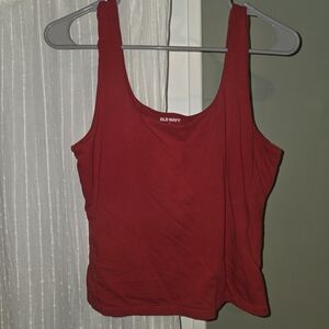 Old Navy Deep Red Scoop Neck Tank